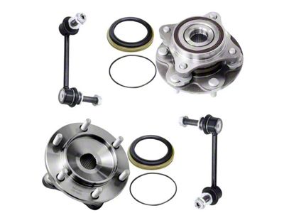Wheel Hub Assemblies with Sway Bar Links; Front (03-09 4Runner w/o KDSS System)