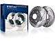 Drilled and Slotted 6-Lug Brake Rotor and Pad Kit; Front (03-09 4Runner w/ 12.56-Inch Front Rotors)