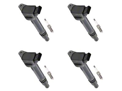 Ignition Coils with Spark Plugs; Black (10-20 4.0L 4Runner)