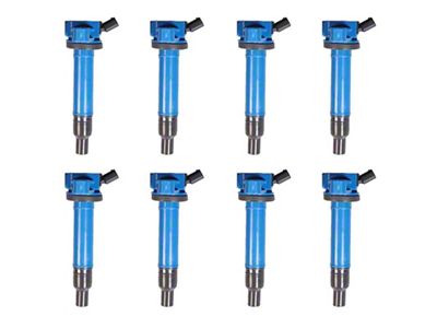Ignition Coils; Blue; Set of Eight (03-09 4.7L 4Runner)
