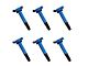 Ignition Coils; Blue; Set of Six (10-21 4.0L 4Runner)