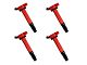 Ignition Coils; Red; Set of Four (10-21 4.0L 4Runner)