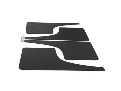 Mud Flaps Front and Rear; Textured Black (10-23 4Runner)