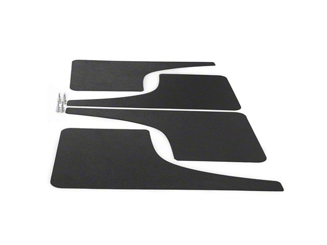 Mud Flaps; Front and Rear; Carbon Flash Metallic Vinyl (10-24 4Runner)