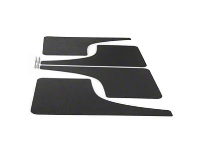 Mud Flaps; Front and Rear; Dry Carbon Fiber Vinyl (10-23 4Runner)