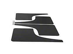 Mud Flaps; Front and Rear; Gloss Black Vinyl (10-23 4Runner)