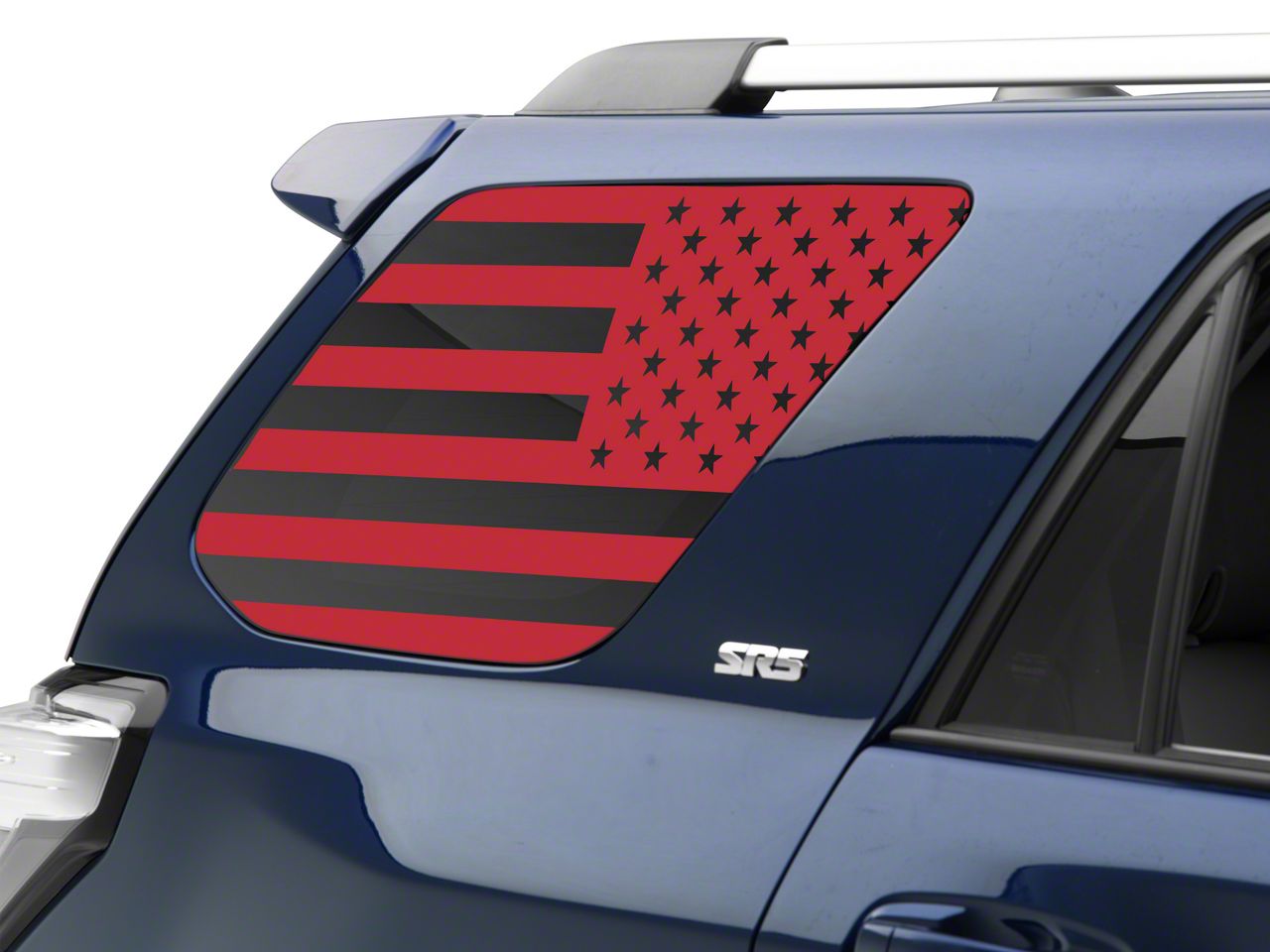 SEC10 Toyota 4-Runner Quarter Window Flag Decal; Red TR25300 (10-24 ...