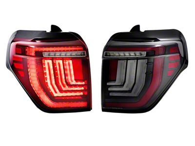 Morimoto XB LED Tail Lights; Black Housing; Red Lens (10-23 4Runner)