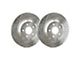 SP Performance Double Drilled and Slotted 6-Lug Rotors with Silver ZRC Coated; Front Pair (03-09 4Runner w/ 13.30-Inch Front Rotors)