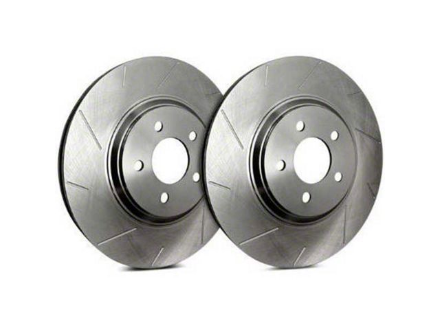 SP Performance Slotted 6-Lug Rotors with Silver ZRC Coated; Rear Pair (10-24 4Runner)