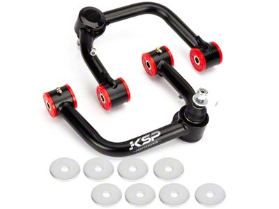 Front Upper Control Arms for 2 to 4-Inch Lift; Black (03-24 4Runner)