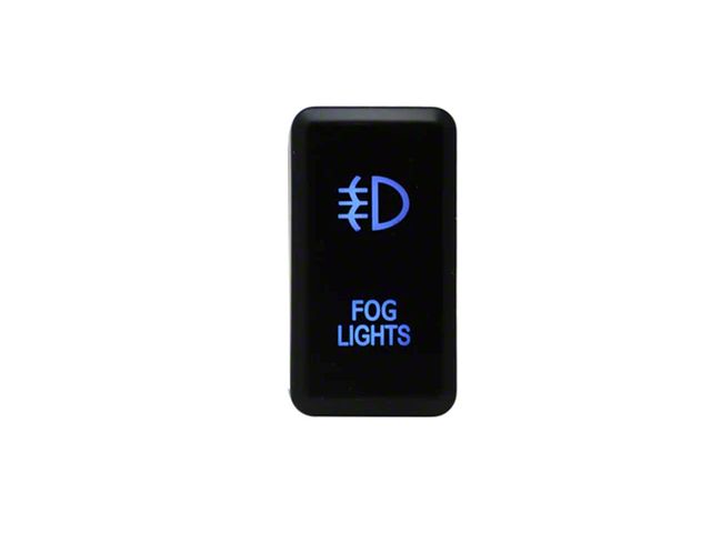Cali Raised LED Toyota OEM Light Switch; Fog Lights; Blue (Universal; Some Adaptation May Be Required)