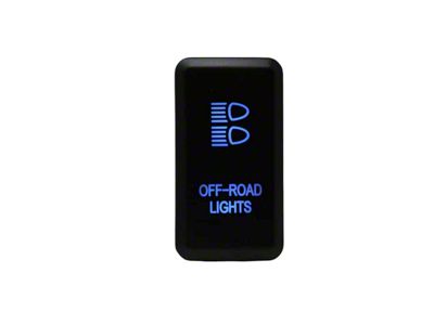 Cali Raised LED Toyota OEM Light Switch; Off-Road Lights; Blue (Universal; Some Adaptation May Be Required)