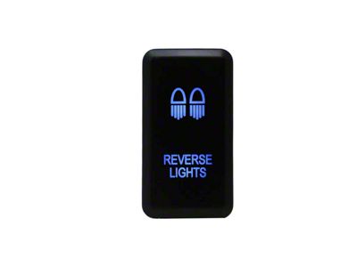 Cali Raised LED Toyota OEM Light Switch; Reverse Lights; Blue (Universal; Some Adaptation May Be Required)