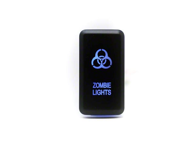 Cali Raised LED Toyota OEM Light Switch; Zombie Lights; Blue (Universal; Some Adaptation May Be Required)