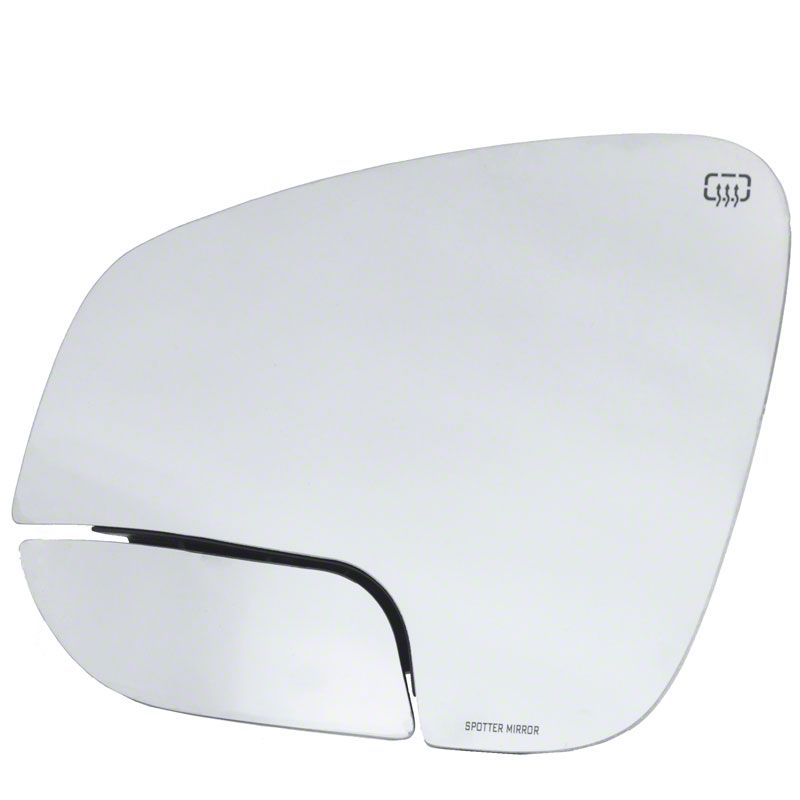 Spotter Mirror Blind Spot Heated Mirror Glass; Driver Side SPM