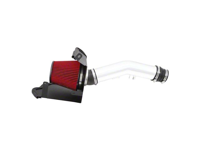Spectre Performance Cold Air Intake with Red Filter; Polished (10-24 4.0L 4Runner)
