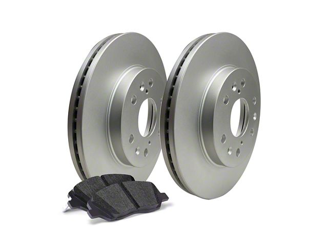 Apex One Enviro-Friendly Geomet OE 6-Lug Brake Rotor and Friction Point Pad Kit; Front and Rear (10-24 4Runner)
