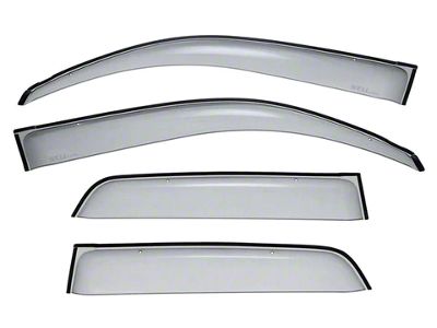 WELLvisors Premium Series Taped-on Window Visors Wind Deflectors; Front and Rear; Dark Tint (03-09 4Runner)