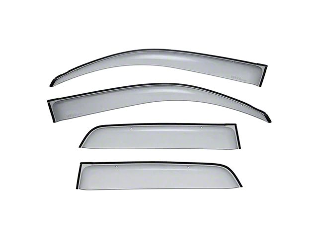 WELLvisors Premium Series Taped-on Window Visors Wind Deflectors; Front and Rear; Dark Tint (03-09 4Runner)