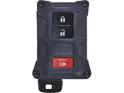 AJT Design Injection Key Fob; Black (20-21 4Runner w/ Push Button Start)
