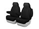 Genuine Neoprene Custom 1st Row Bucket Seat Covers; Black/Black (10-24 4Runner)