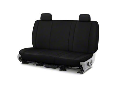Genuine Neoprene Custom 2nd Row Bench Seat Covers; Black/Black (10-24 4Runner w/ Third Row Seats)