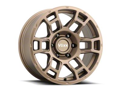 Voxx Replica Pro Style Dark Matte Bronze 6-Lug Wheel; 17x8.5; 0mm Offset (2024 Tacoma)