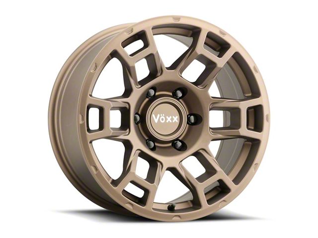 Voxx Replica Pro Style Dark Matte Bronze 6-Lug Wheel; 17x8.5; 0mm Offset (05-15 Tacoma)