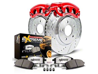 PowerStop Z36 Extreme Truck and Tow 6-Lug Brake Rotor, Pad and Caliper Kit; Front (6/15/15-24 4Runner)