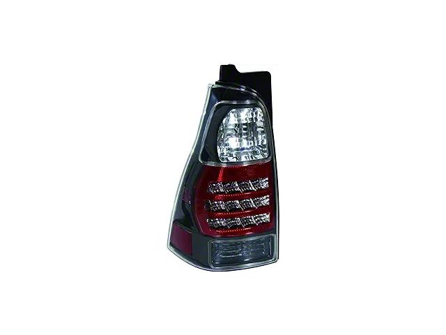 LED Tail Lights; Black Housing; Clear Lens (06-09 4Runner)