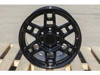TR1 Gloss Black 6-Lug Wheel; 17x8; 5mm Offset (10-24 4Runner)