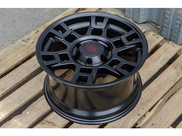 TR1 Matte Black 6-Lug Wheel; 17x8; 15mm Offset (05-15 Tacoma)