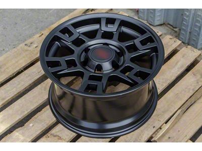 TR1 Matte Black 6-Lug Wheel; 17x8; 15mm Offset (10-24 4Runner)