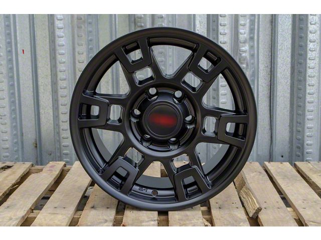 TR1 Matte Black 6-Lug Wheel; 17x8; 5mm Offset (10-24 4Runner)