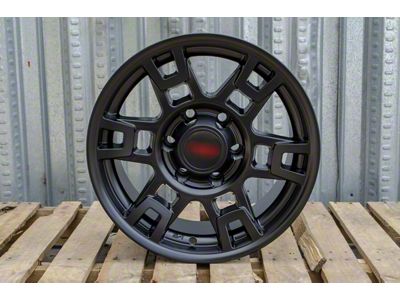 TR1 Matte Black 6-Lug Wheel; 17x8; 5mm Offset (03-09 4Runner)