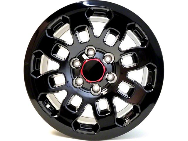 TR2 Gloss Black 6-Lug Wheel; 17x8; 15mm Offset (10-24 4Runner)
