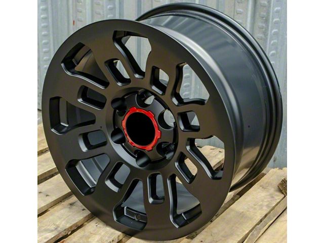 TR2 Matte Black 6-Lug Wheel; 17x8; 5mm Offset (10-24 4Runner)