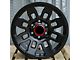 TR2 Matte Black 6-Lug Wheel; 17x8; 5mm Offset (05-15 Tacoma)