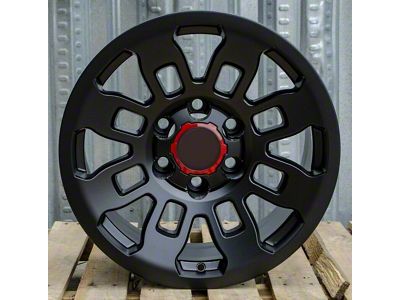 TR2 Matte Black 6-Lug Wheel; 17x9; -12mm Offset (10-24 4Runner)