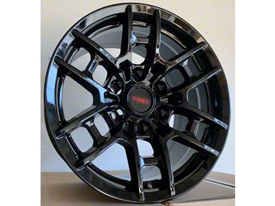 TR4 Gloss Black 6-Lug Wheel; 17x8; 5mm Offset (10-24 4Runner)