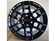 TR4 Gloss Black 6-Lug Wheel; 17x8; 5mm Offset (10-24 4Runner)