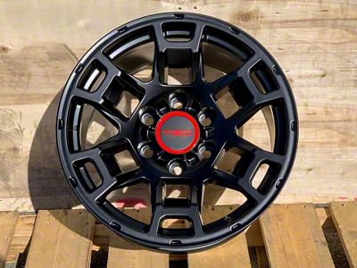 TR5 Matte Black 6-Lug Wheel; 17x9; 0mm Offset (05-15 Tacoma)