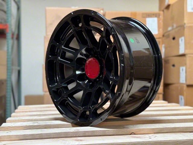 TR6 Gloss Black 6-Lug Wheel; 17x8; 5mm Offset (03-09 4Runner)