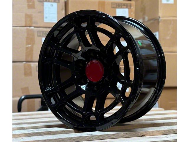 TR6 Gloss Black 6-Lug Wheel; 17x9; -12mm Offset (03-09 4Runner)