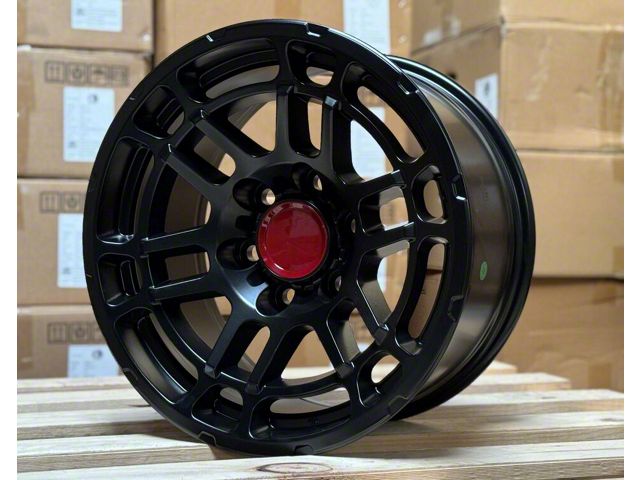 TR6 Matte Black 6-Lug Wheel; 17x8; 5mm Offset (03-09 4Runner)
