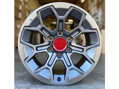 TR8 Matte Gunmetal 6-Lug Wheel; 17x8; 5mm Offset (03-09 4Runner)