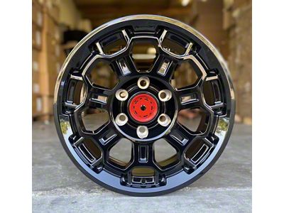 TR9 Gloss Black 6-Lug Wheel; 17x8; 5mm Offset (2024 Tacoma)