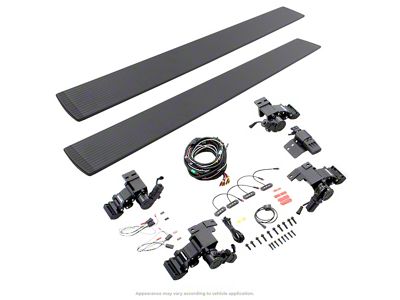 Go Rhino E-BOARD E1 Electric Running Boards; Textured Black (14-24 4Runner, Excluding Limited, Nightshade & TRD Sport)