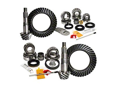 Nitro Gear & Axle Toyota 8-Inch Front and 8.20-Inch Rear Axle Ring and Pinion Gear Kit; 4.56 Gear Ratio (10-24 4Runner w/ OEM E-Locker)
